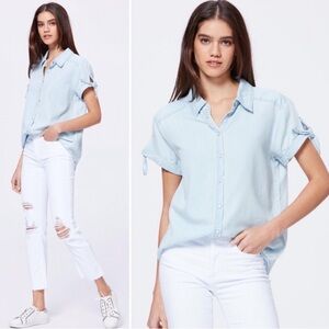 Paige Light Blue Women's Casual Top